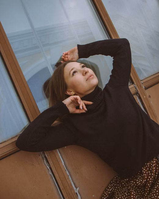 Blusa de Frio Gola Alta Preta